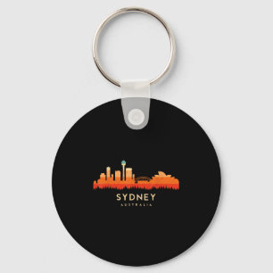 Llavero Paisaje de estilo retro vintage Skyline Sydney A