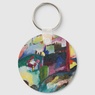 Llavero Paisaje de Kandinsky con chimenea de fábrica