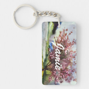 Llavero Paisaje de la pintura de la acuarela