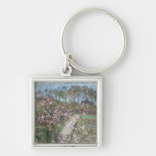 Llavero Paisaje de la primavera (Frente)