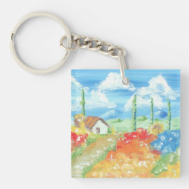 Llavero Paisaje de la vastedad de la Toscana