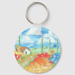 Llavero Paisaje de la vastedad de la Toscana