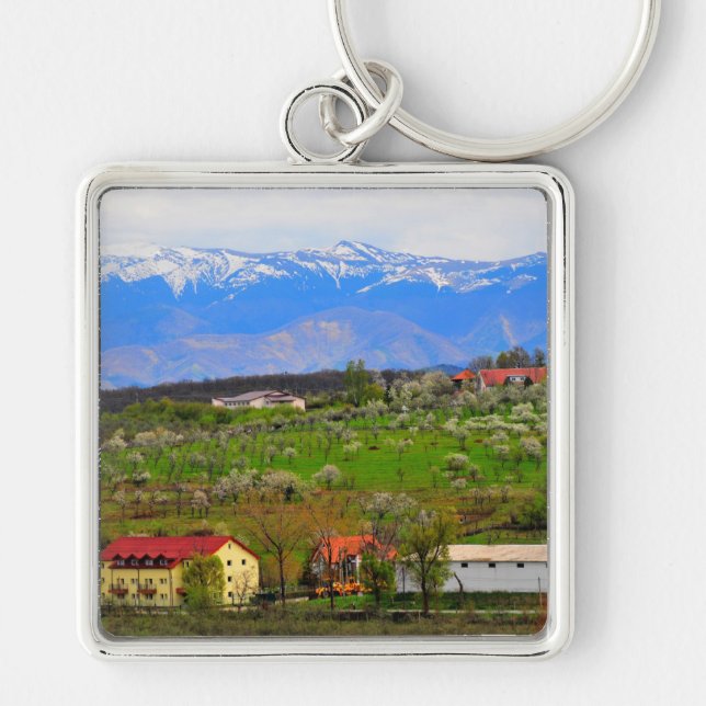 Llavero Paisaje de las montañas Sibiu (Frente)