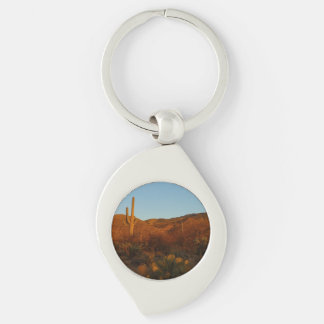 Llavero Paisaje del desierto de Saguaro Sunset I Arizona