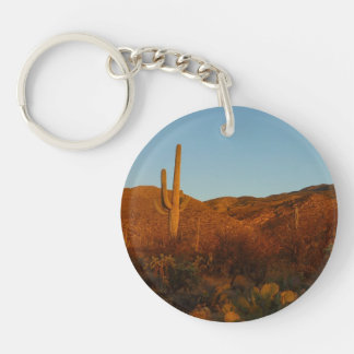 Llavero Paisaje del desierto de Saguaro Sunset I Arizona