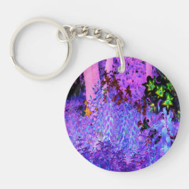 Llavero Paisaje del jardín Spooky Black and Crimson Lily