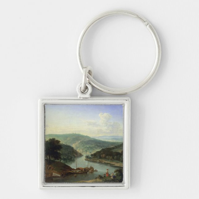 Llavero Paisaje del río, 1697 (Frente)