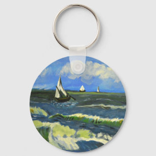 Llavero Paisaje marino en Saintes-Maries, Van Gogh