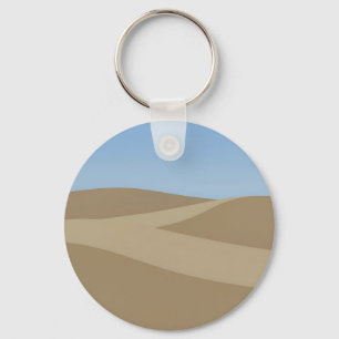 Llavero Paisaje minimalista de dunas del desierto