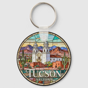 Llavero Paisaje moderno del desierto de Tucson 🌵