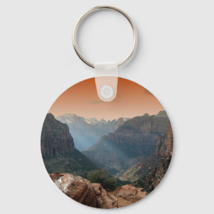 Llavero Paisaje montañoso del Parque Nacional Zion