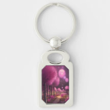 Paisaje nocturno rosado de ensueño