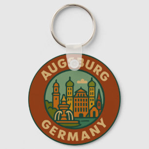 Llavero Paisaje urbano de Augsburgo Alemania