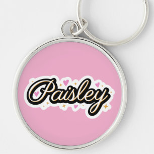 Llavero Paisley nombra diseño lindo