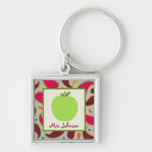 Llavero Paisley y Apple verde personalizaron al profesor