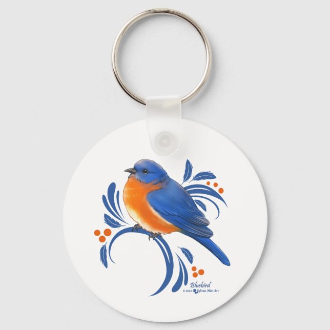 Llavero Pájaro azul (Anverso)