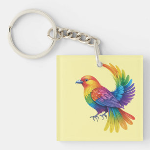 Llavero Pájaro Colorido