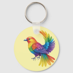 Llavero Pájaro colorido