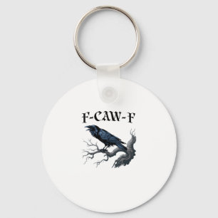 Llavero Pájaro Cuervo Divertido F-Caw-F