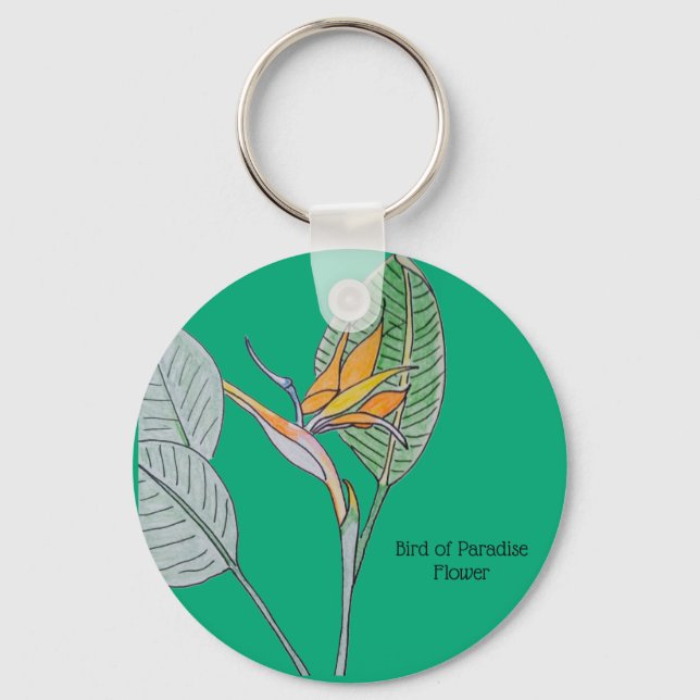 Llavero Pájaro de la flor del paraíso (Anverso)