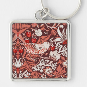 Llavero Pájaro de Terracota Strawberry Thief de William Mo