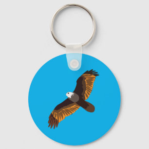 Llavero Pájaro del águila calva volando