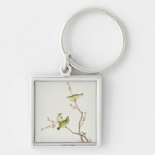 Llavero Pájaro del Blanco-Ojo, período del Ch'ien-pulmó