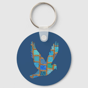 Llavero Pájaro en vuelo