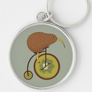 Llavero Pájaro Kiwi Genial en Diseño de Fruta Kiwi