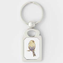 Llavero Pájaro Lindo con Notas Musicales Personalizar