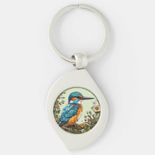 Llavero Pájaro Martín Pescador Vibrante