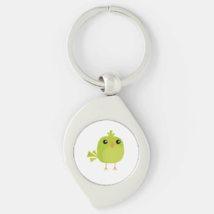 Llavero Pájaro Verde Dibujos Animados
