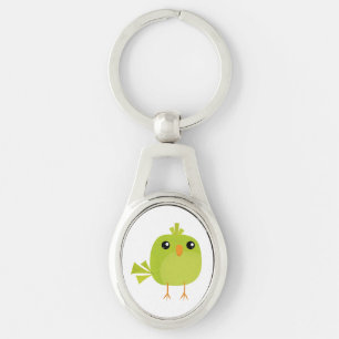Llavero Pájaro Verde Dibujos Animados  