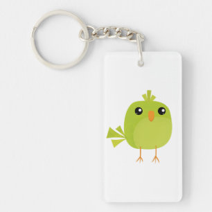 Llavero Pájaro Verde Dibujos Animados