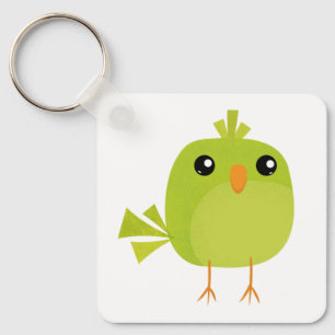 Llavero Pájaro Verde Dibujos Animados