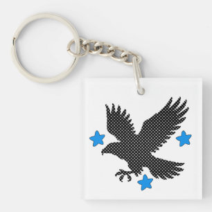 Llavero pájaro volando