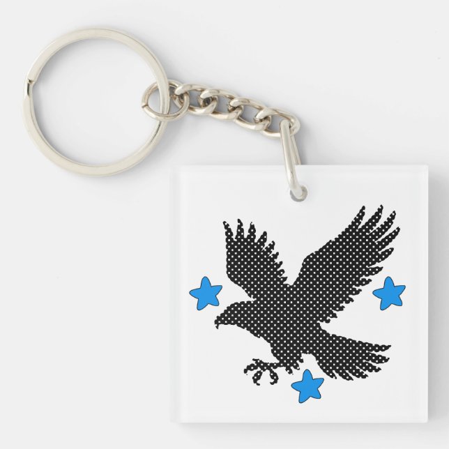 Llavero pájaro volando (Frente)