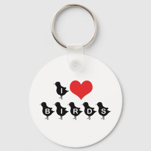 Llavero Pájaros Corazón que Amo