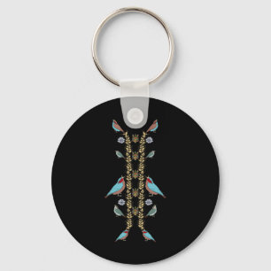 Llavero Pajaros de Ucrania y camiseta Trysub Retro floral 