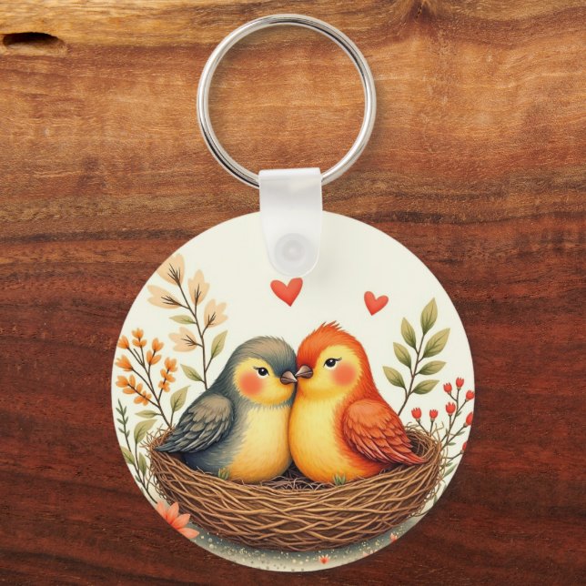 Llavero Pájaros del Amor (Reverso )