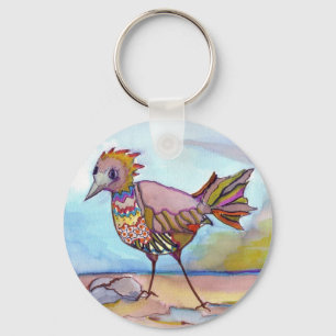 Llavero Pájaros en la playa