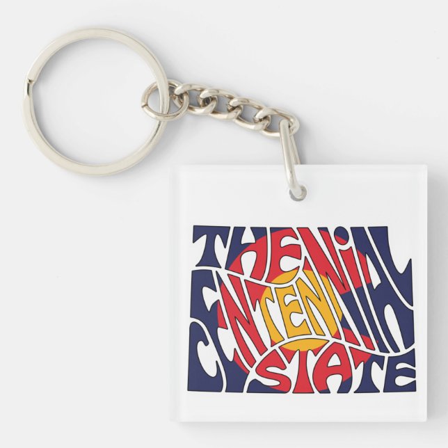 Llavero Palabra de apodo de Colorado (Frente)