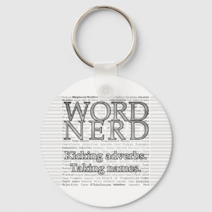 Llavero Palabra Nerd Keychain