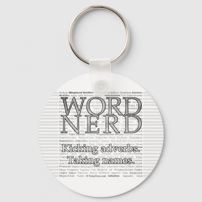 Llavero Palabra Nerd Keychain (Anverso)