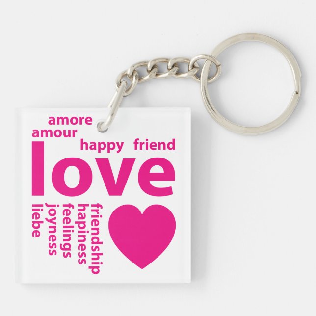 Llavero Palabras amorosas (Atrás)