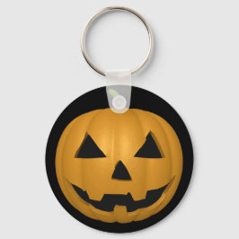 Llavero Palabras clave del botón de calabaza de Halloween