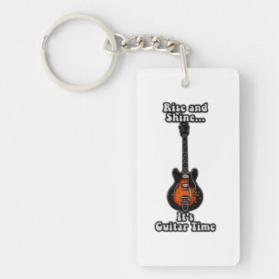 Llavero palabras de guitarra positivas para los jugadores