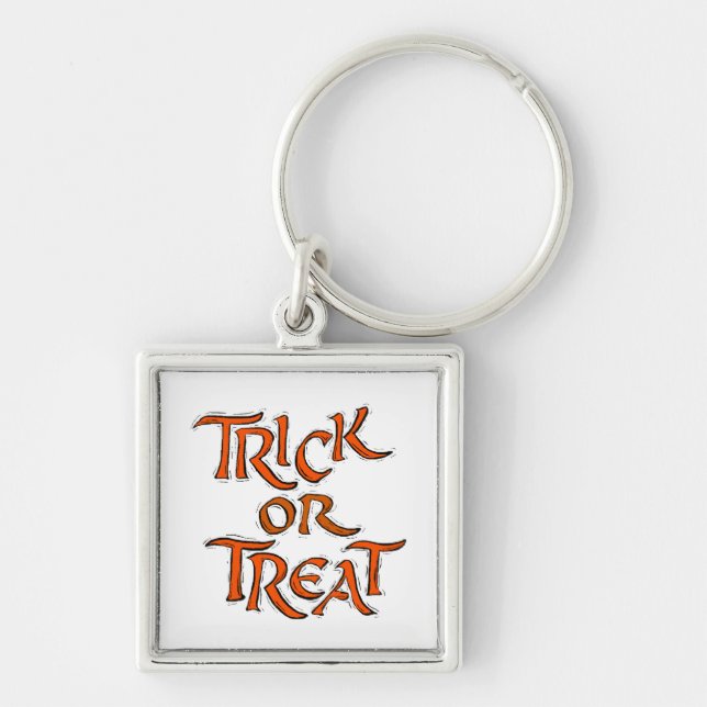 Llavero Palabras de Halloween Trick o Treat (Frente)
