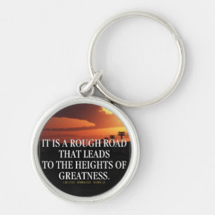 Llavero Palabras motivacionales: el camino duro conduce a 