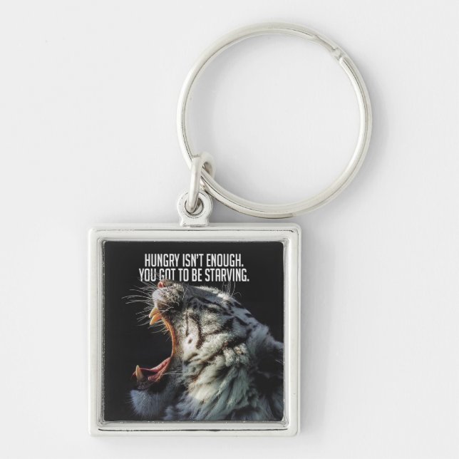 Llavero Palabras motivacionales - El hambre no es suficien (Frente)